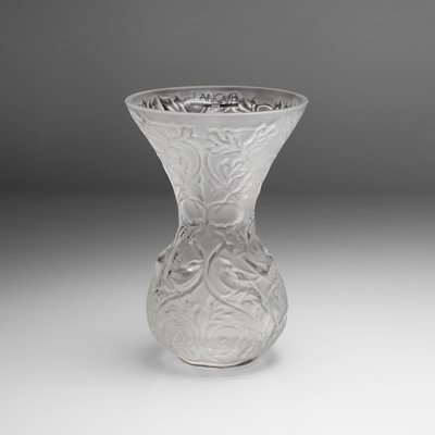 Lot 157 - A Lalique 'Arabesque' glass vase