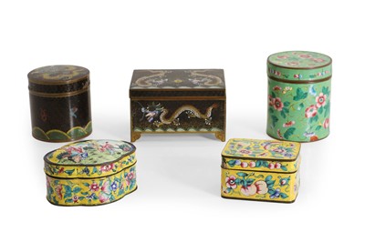 Lot 82 - A collection of Chinese cloisonne