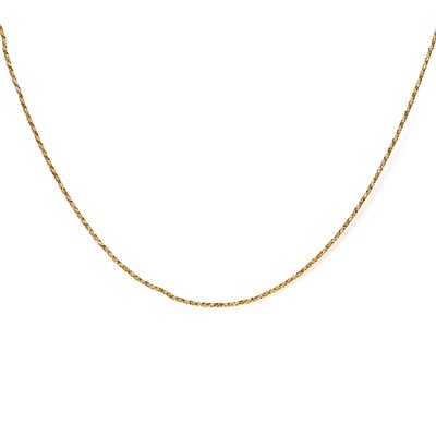 Lot 154 - An Italian 18ct gold chain