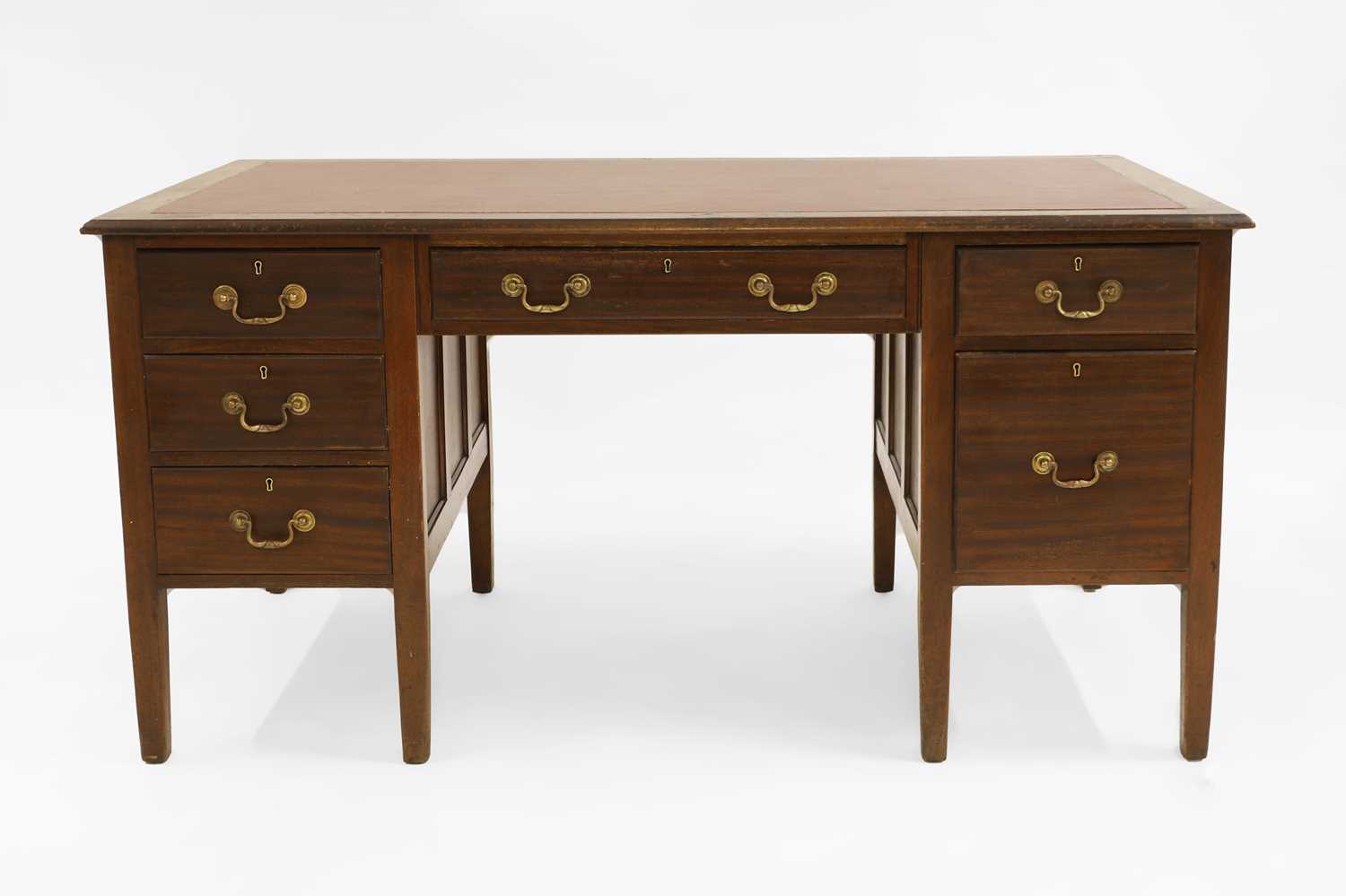 Lot 345 - A mahogany desk