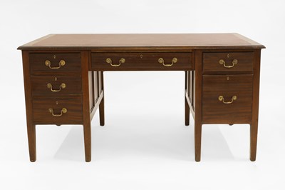Lot 345 - A mahogany desk