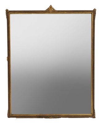 Lot 417 - A gilt framed overmantel mirror