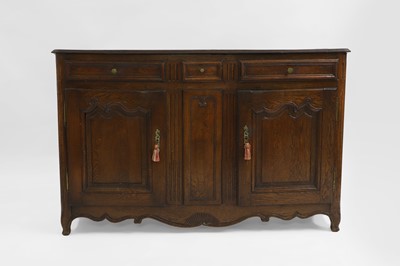 Lot 420 - A French provincial oak buffet