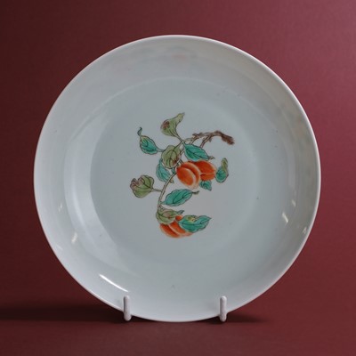 Lot 181 - A Chinese famille verte dish