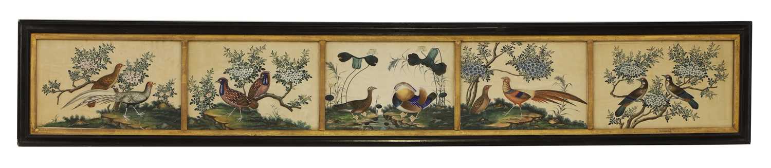 Lot 87 - A group of pith paper paintings