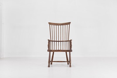 Lot 97 - An ash and birch stick-back Windsor armchair
