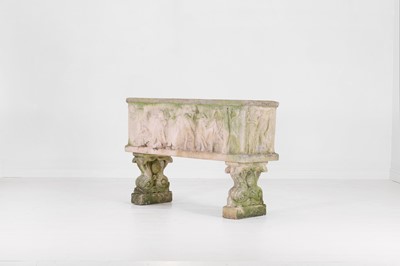 Lot 575 - A neoclassical composition stone planter