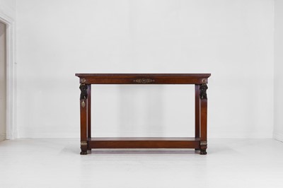 Lot 264 - A large Empire-style mahogany console table