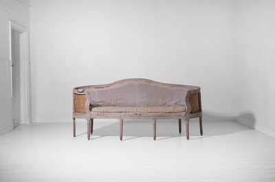 Lot 127 - A neoclassical painted wooden settee