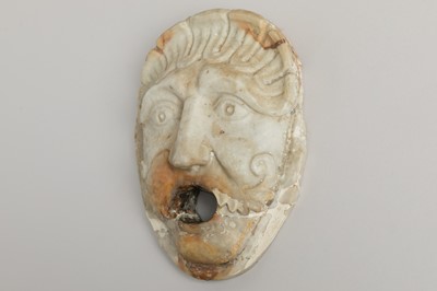 Lot 165 - A marble fountain mask or gargoyle