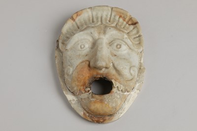 Lot 165 - A marble fountain mask or gargoyle