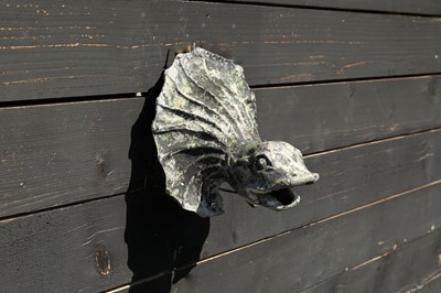 Lot 459 - A cast lead fountainhead or gargoyle