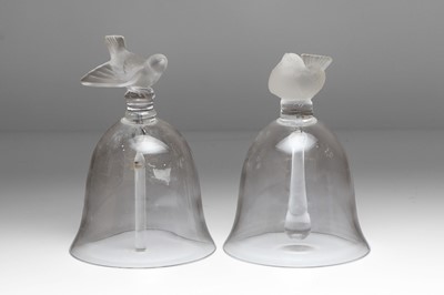 Lot 245 - Two Lalique glass bells