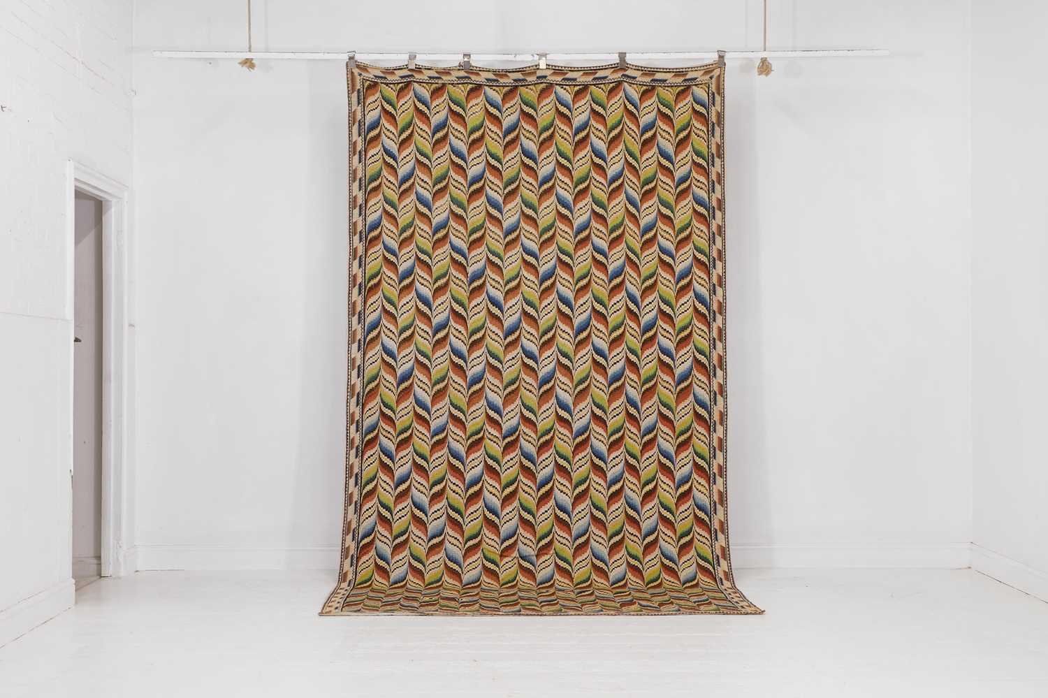 Lot A large bargello work hanging