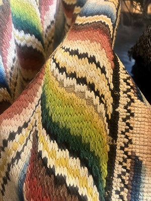 Lot 280 - A large bargello work hanging