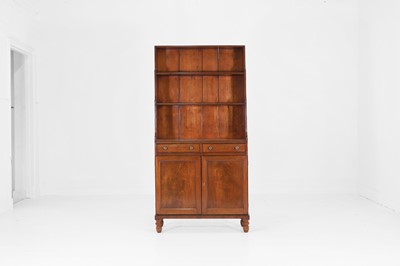 Lot 261 - A George IV mahogany waterfall bookcase