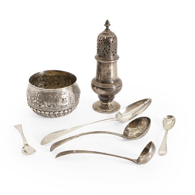 Lot 3 - A collection of Georgian and Victorian armorial silver