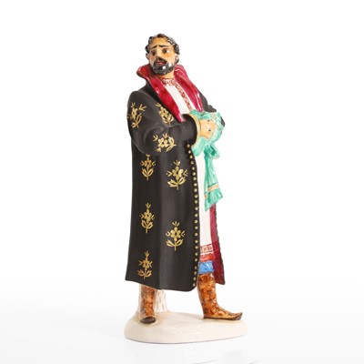 Lot 132 - A Lomonosov porcelain figure of Boris Godunov