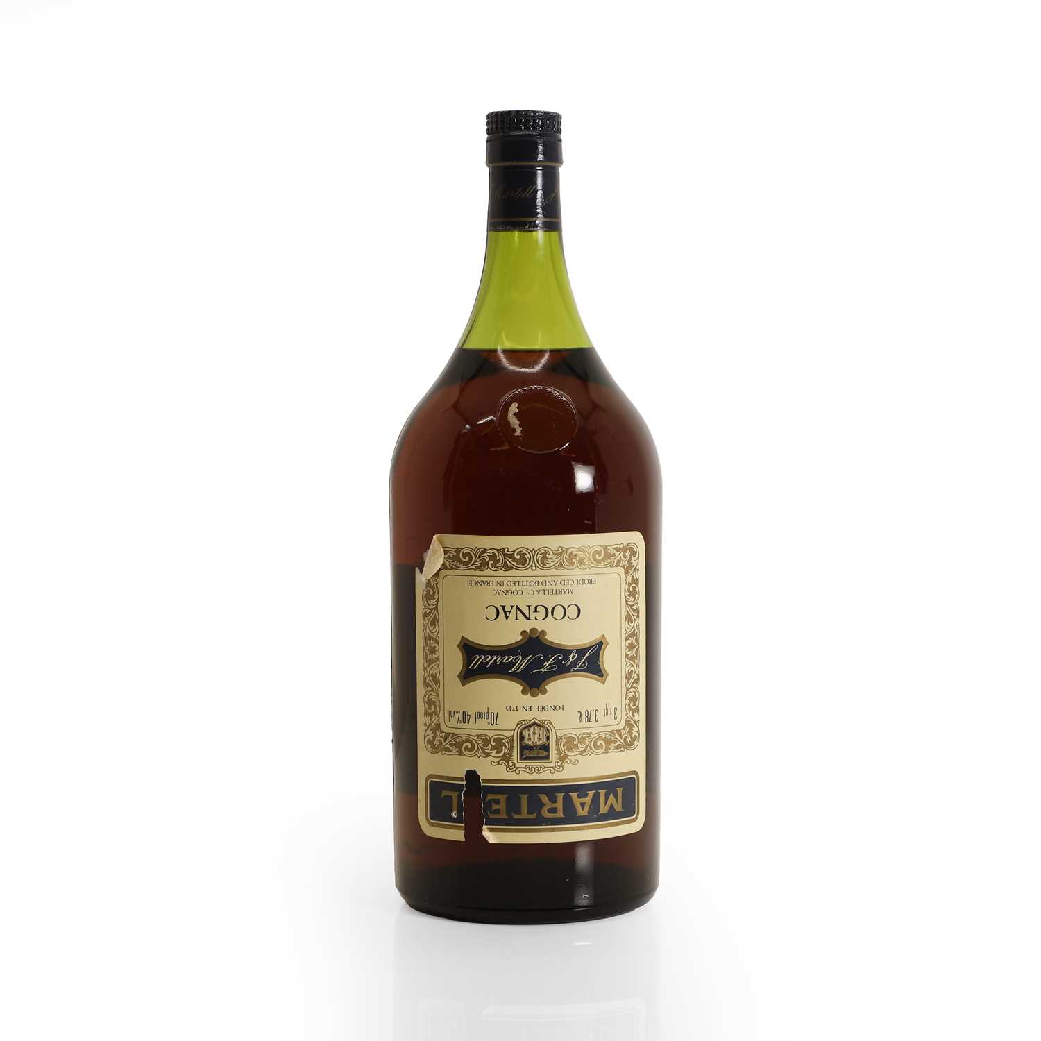 Lot 344 - A gallon bottle of J&F Martell cognac