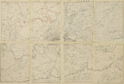 Lot 28 - Weller, Edward: Environs of London, 8 sheets