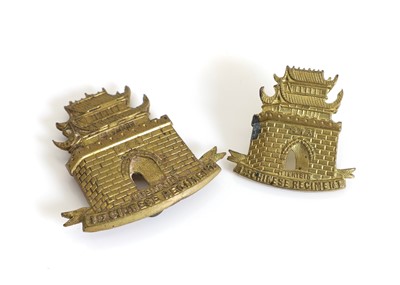 Lot 172 - Two 1st Chinese (Wi Hai Wei) Regiment pagri and a cap badge