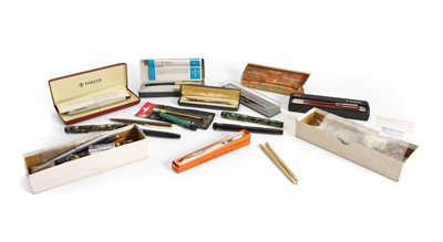 Lot 325 - A collection of various Parker, Waterman, Conway Stewart fountain and ball-point pens