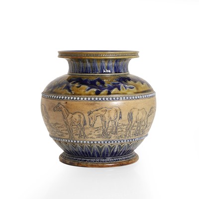 Lot 141 - A Doulton Lambeth stoneware vase