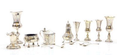 Lot 41 - A group of five silver Kiddush cups