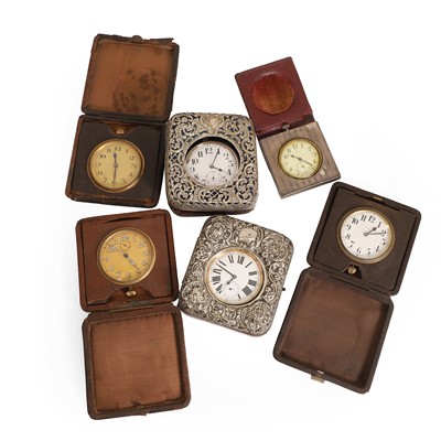 Lot 36 - Two silver mounted Goliath pocket watch cases