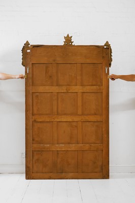 Lot 279 - A Louis XVI-style carved giltwood and gesso mirror