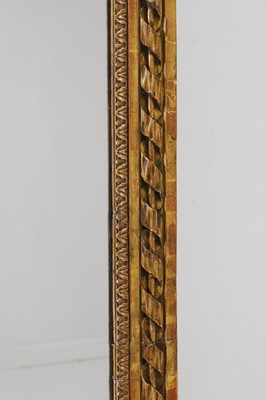 Lot 279 - A Louis XVI-style carved giltwood and gesso mirror