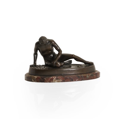 Lot 283 - A bronze model of the Dying Gaul