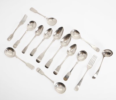 Lot 49 - A collection of silver flatware