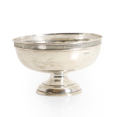 Lot 17 - A silver rose bowl