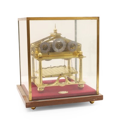 Lot 177 - A Dent of London brass Congreave type rolling ball clock