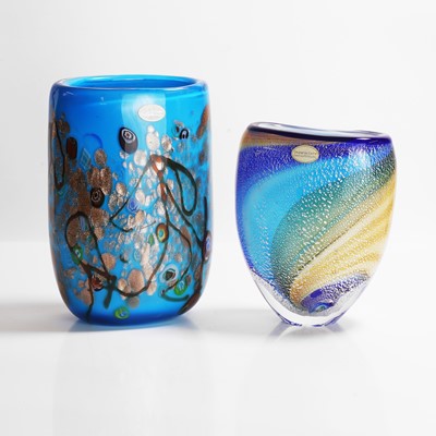 Lot 187 - Two Murano glass vases