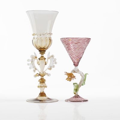 Lot 146 - Two Venetian drinking glasses