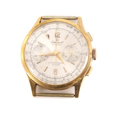 Lot 354 - An 18ct gold Eminent chronograph mechanical watch head