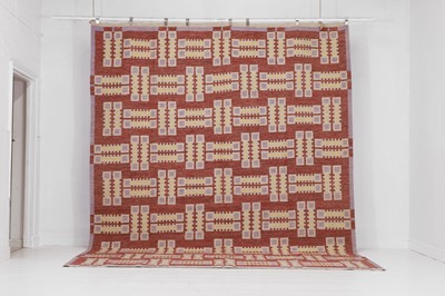 Lot 443 - A flat-weave wool carpet of Scandinavian design