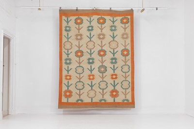 Lot 480 - A Colefax & Fowler-inspired flat-weave wool rug