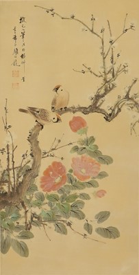 Lot 29 - Two Chinese hanging scrolls