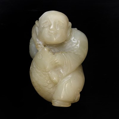 Lot 25 - A Chinese jade carving