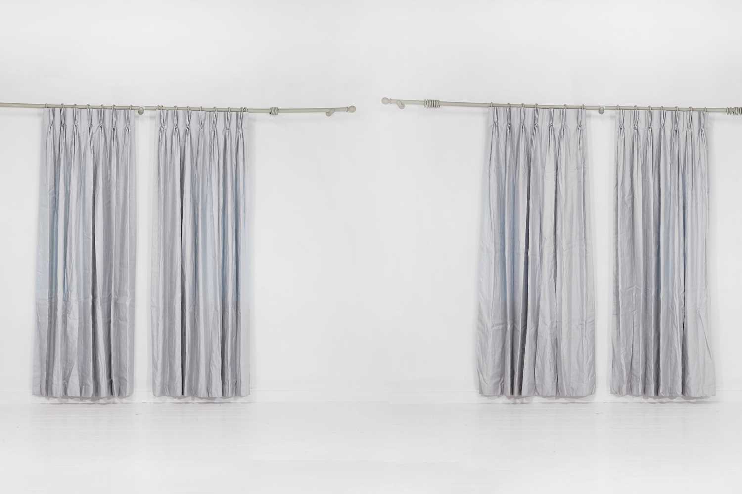 Lot 356 - Two pairs of lined and interlined curtains