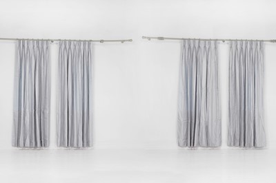 Lot 356 - Two pairs of lined and interlined curtains