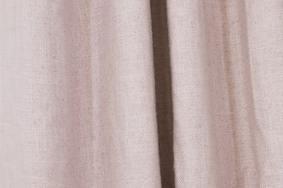 Lot 355 - Two pairs of lined and interlined cotton curtains