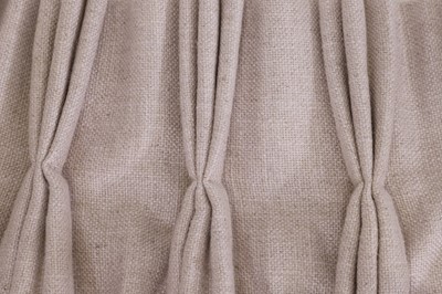 Lot 355 - Two pairs of lined and interlined cotton curtains
