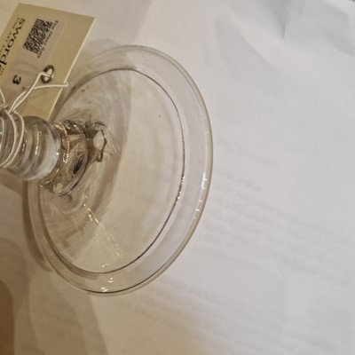 Lot 3 - A baluster wine glass