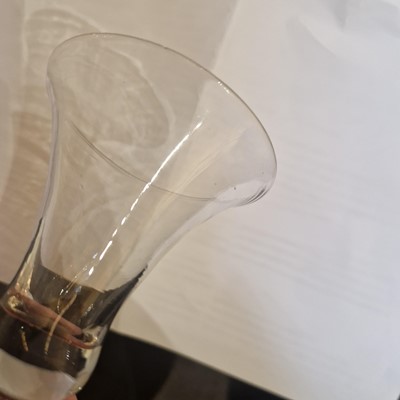 Lot 3 - A baluster wine glass
