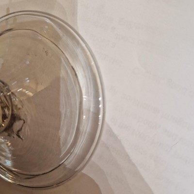 Lot 3 - A baluster wine glass