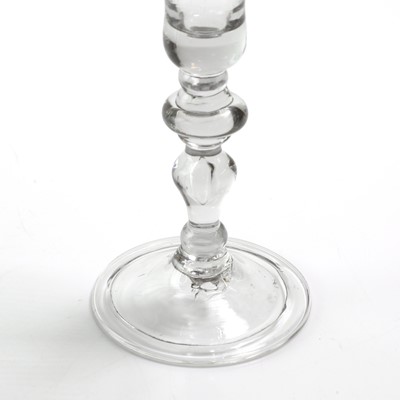 Lot 3 - A baluster wine glass